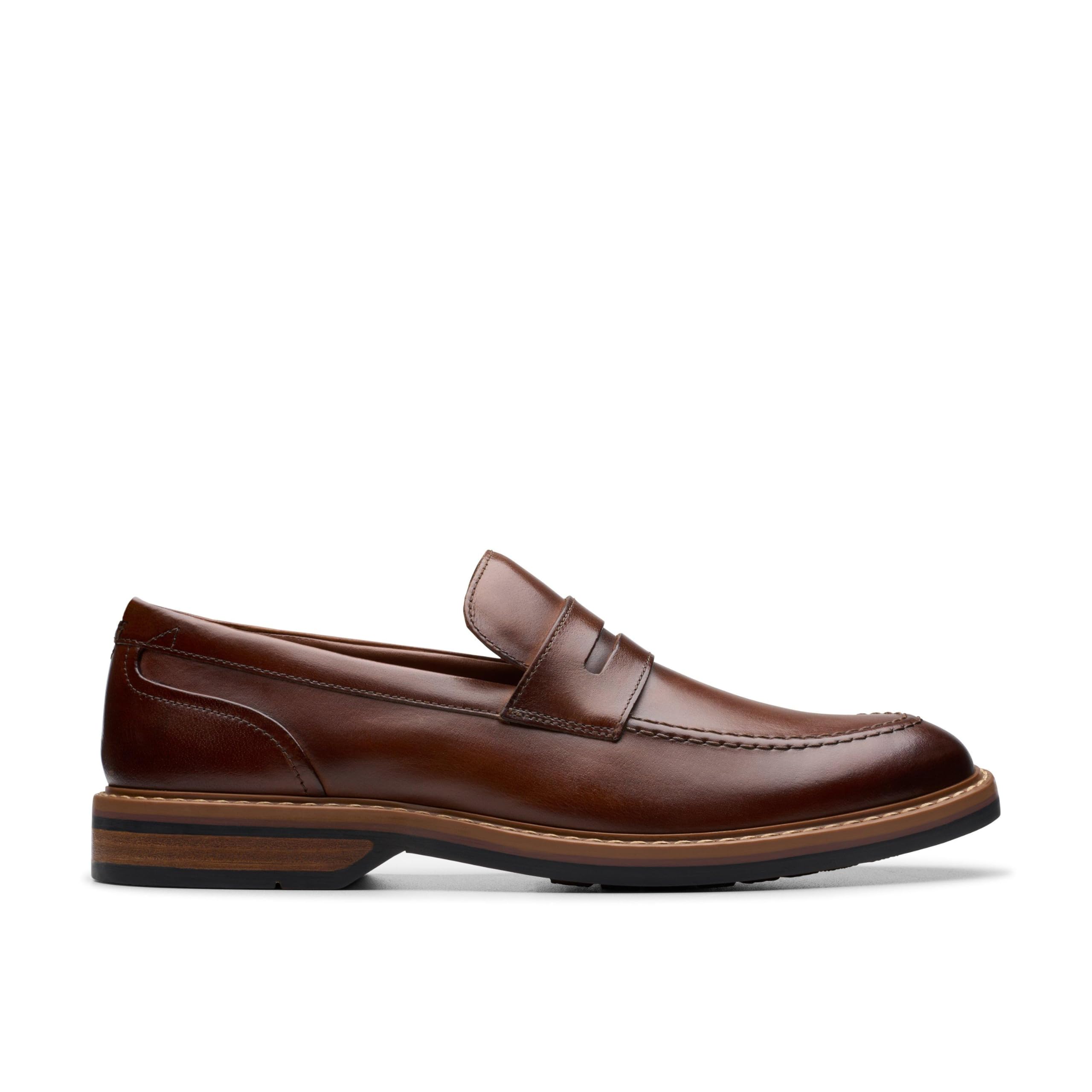 Clarks Men's Aldwin Step, Mid Tan Lea, 7.5 UK