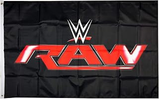 Mountfly WWE Monday Night Raw World Wrestling Entertainment Flag Banner 3X5 Feet Man Cave