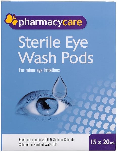 Pharmacy Care Sterile Eye Wash Pod 20ml 15-Piece Set