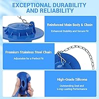 Vista 5 de Aleta universal de repuesto para inodoro de 2 pulgadas, compatible con la mayoría de los estándares estadounidenses Kohler Fluidmaster Toto Gerber