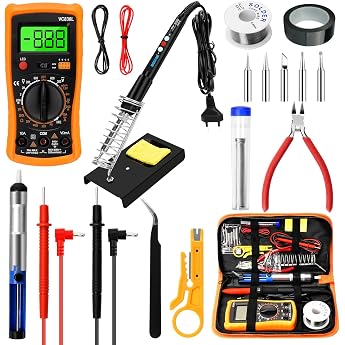 Soldering Iron Set 19 Pieces Soldering Iron Set Electronic LCD 5