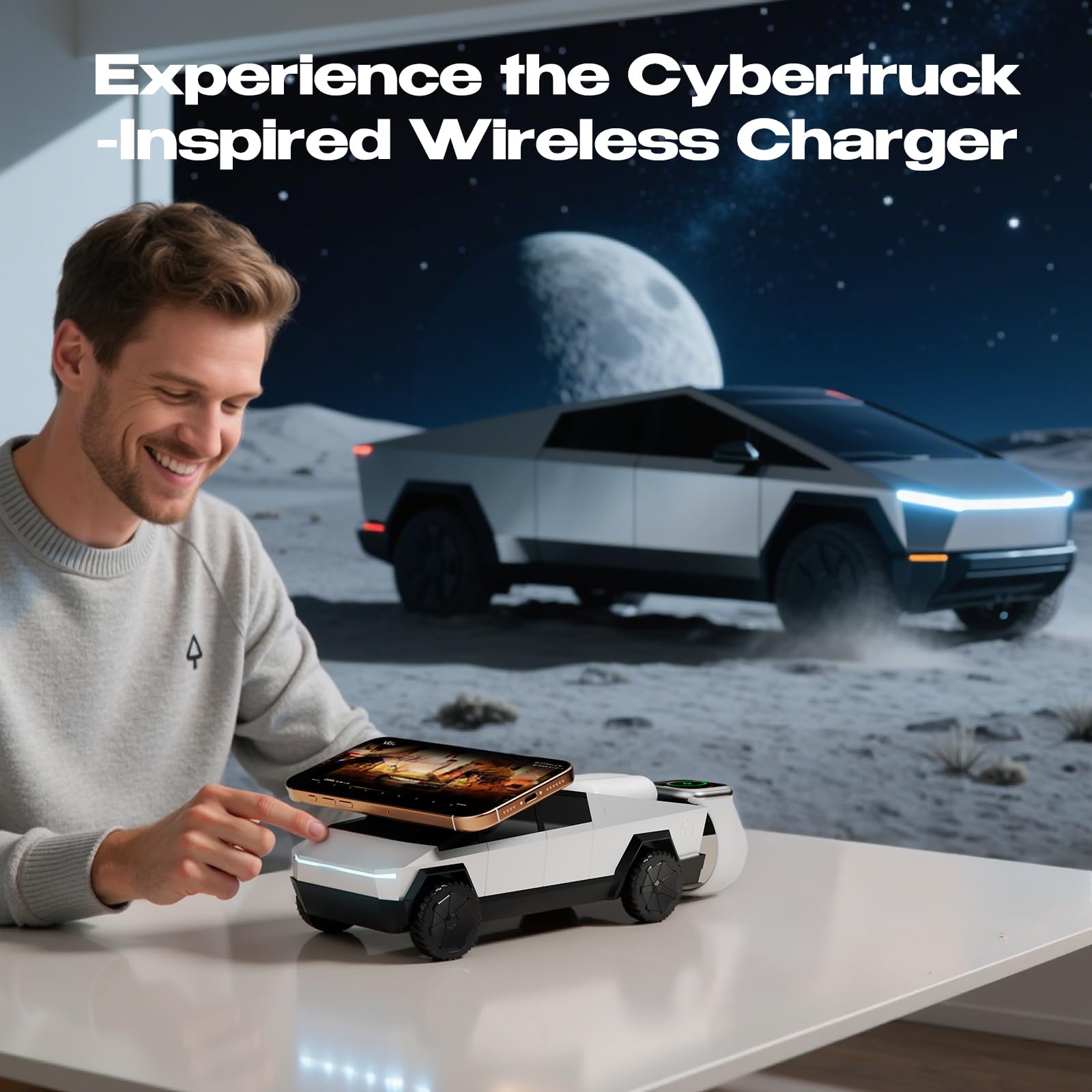 Amazon.co.jp: CyberDock 3-in-1 ワイヤレス充電ステーション
