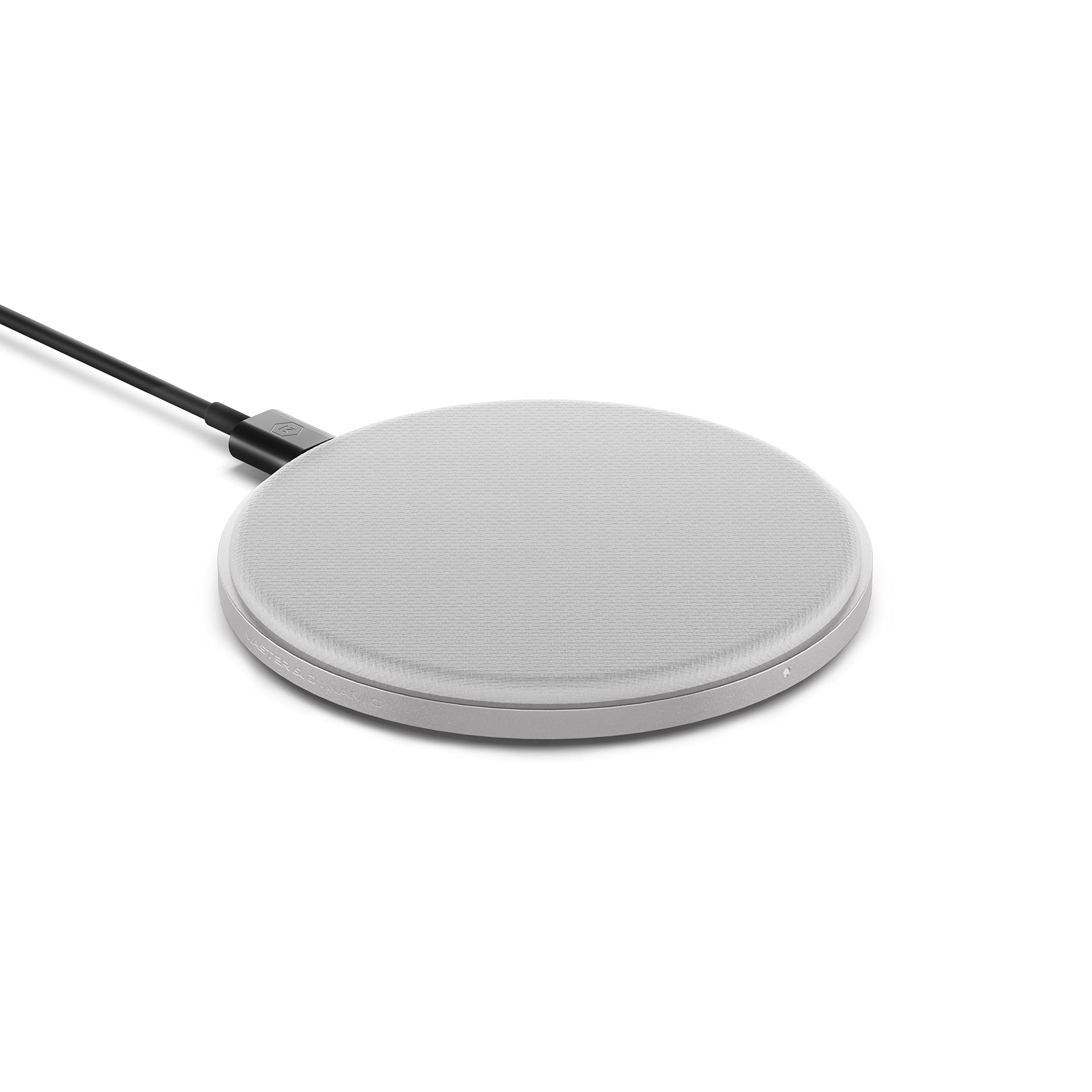 MASTER & DYNAMIC MC100 Charging Pad, Perfect Earbuds Base Station Gunmetal Aluminum/Silver