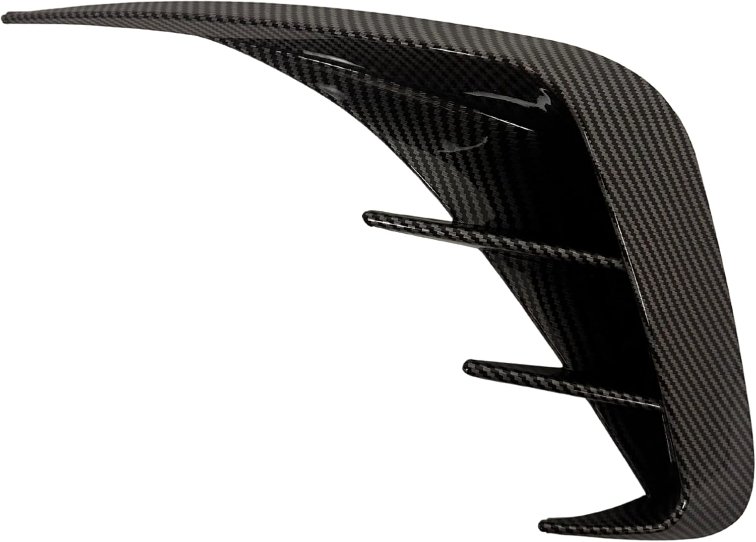 G20 Rear Bumper Canards Fins Spoiler Bumper Trim Cover Splitter Accessories for BMW G20 3 Series 330i 330e M340i 2019-2022 (Carbon Fiber Paint)