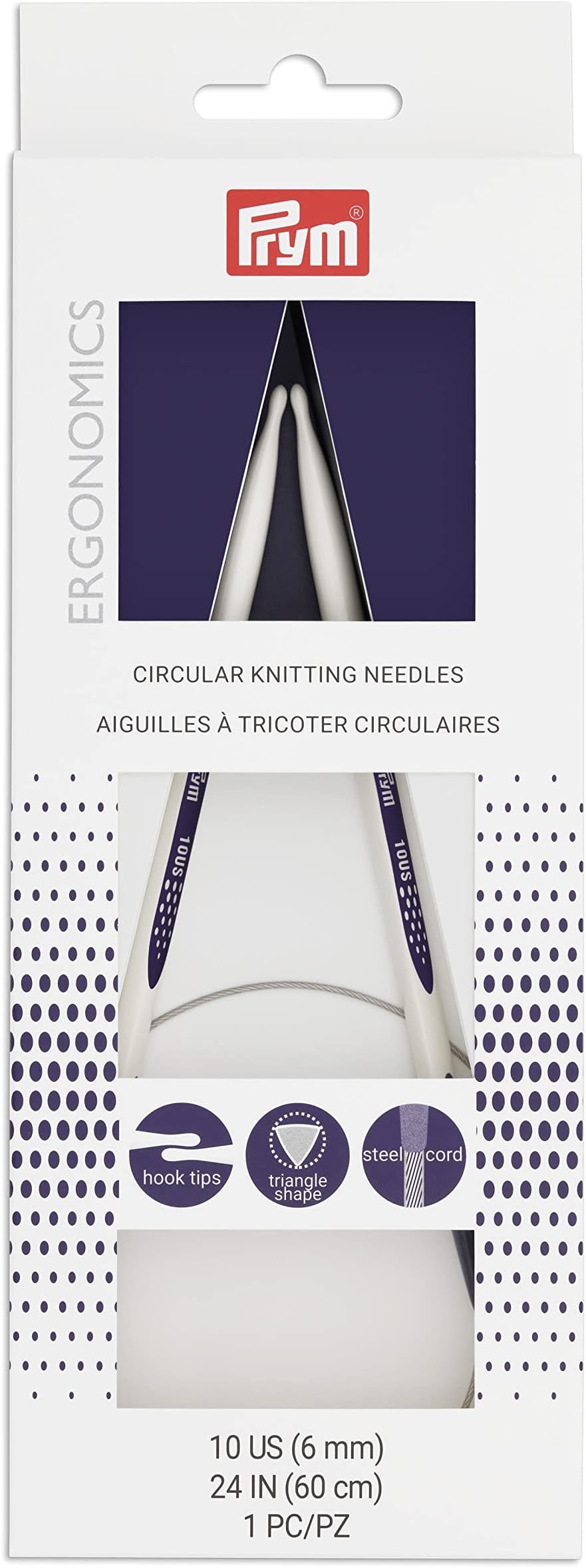 Prym Circular Needle 24" 10, Size 10/6mm