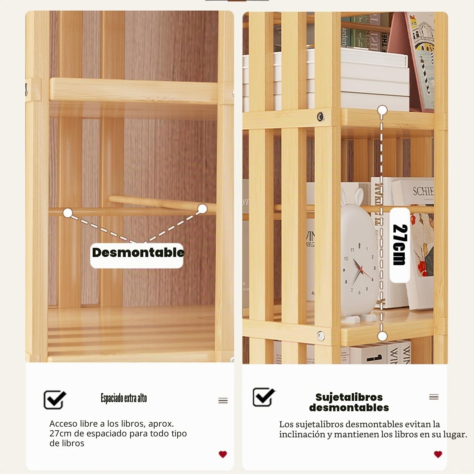 Estantería giratoria, estantería giratoria de bambú de 360°, organizador de esquina para sala de estar, estantería giratoria de almacenamiento, almacenamiento de varios niveles, almacenamient