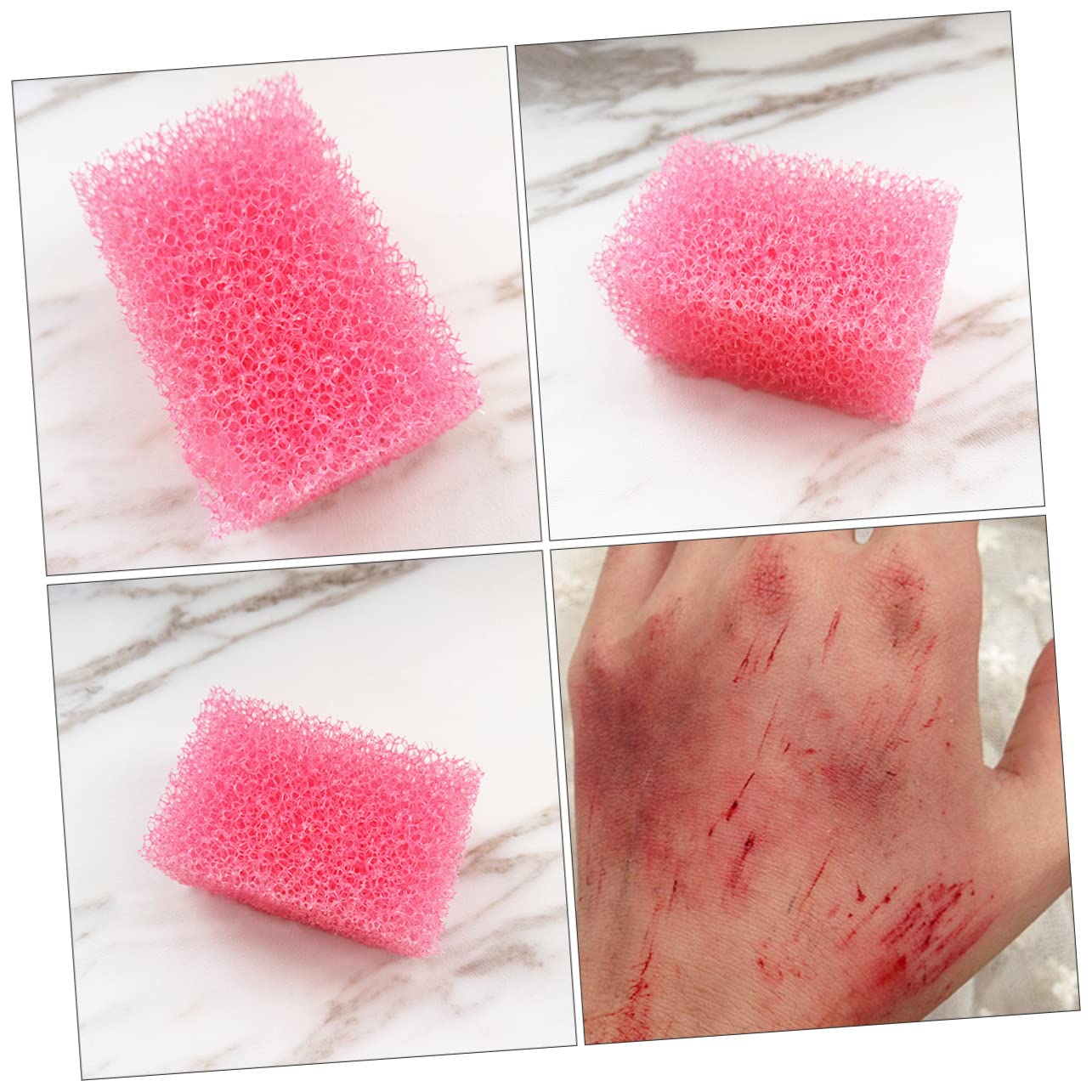 MAGICLULU 5 Set Di Spugne Per Il Trucco Con Effetti Speciali Di Halloween Trucco A Puntini Facile Da Applicare 4 Pezzi*5