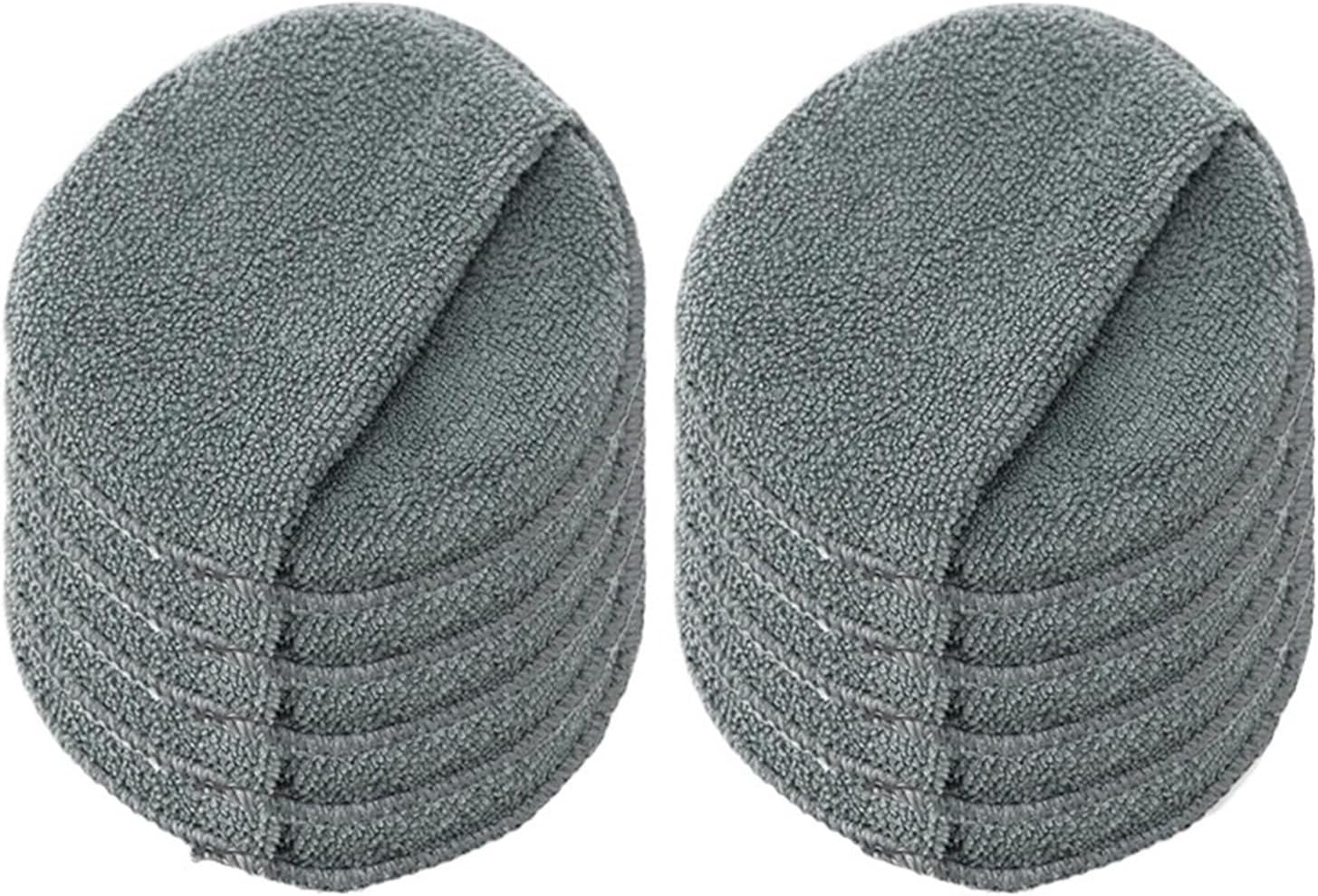 2/5/10Pcs 5-inches Microfiber Wax Applicator Pad Ultra Soft Car Polishing Sponge with Finger Pocket Auto Care Polish Foam Sponge(Grey 10Pcs)