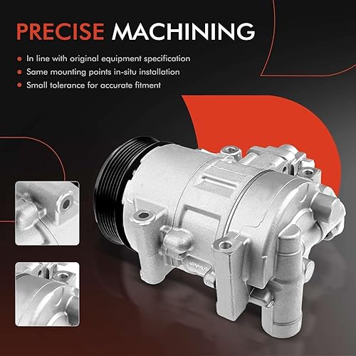 Miniatura 5 de A-Premium Compresor de aire acondicionado de CA compatible con Subaru Legacy Outback 2.5L, 3.6L 2010-2019