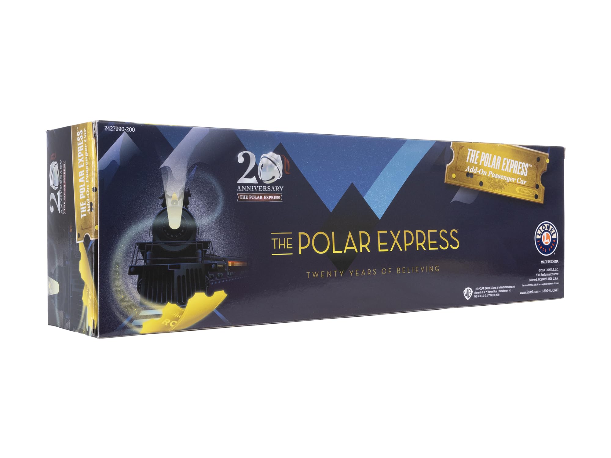 Lionel The Polar Express 20th Anniversary O Gauge Model Train Coach Car with White Roof - Image 8