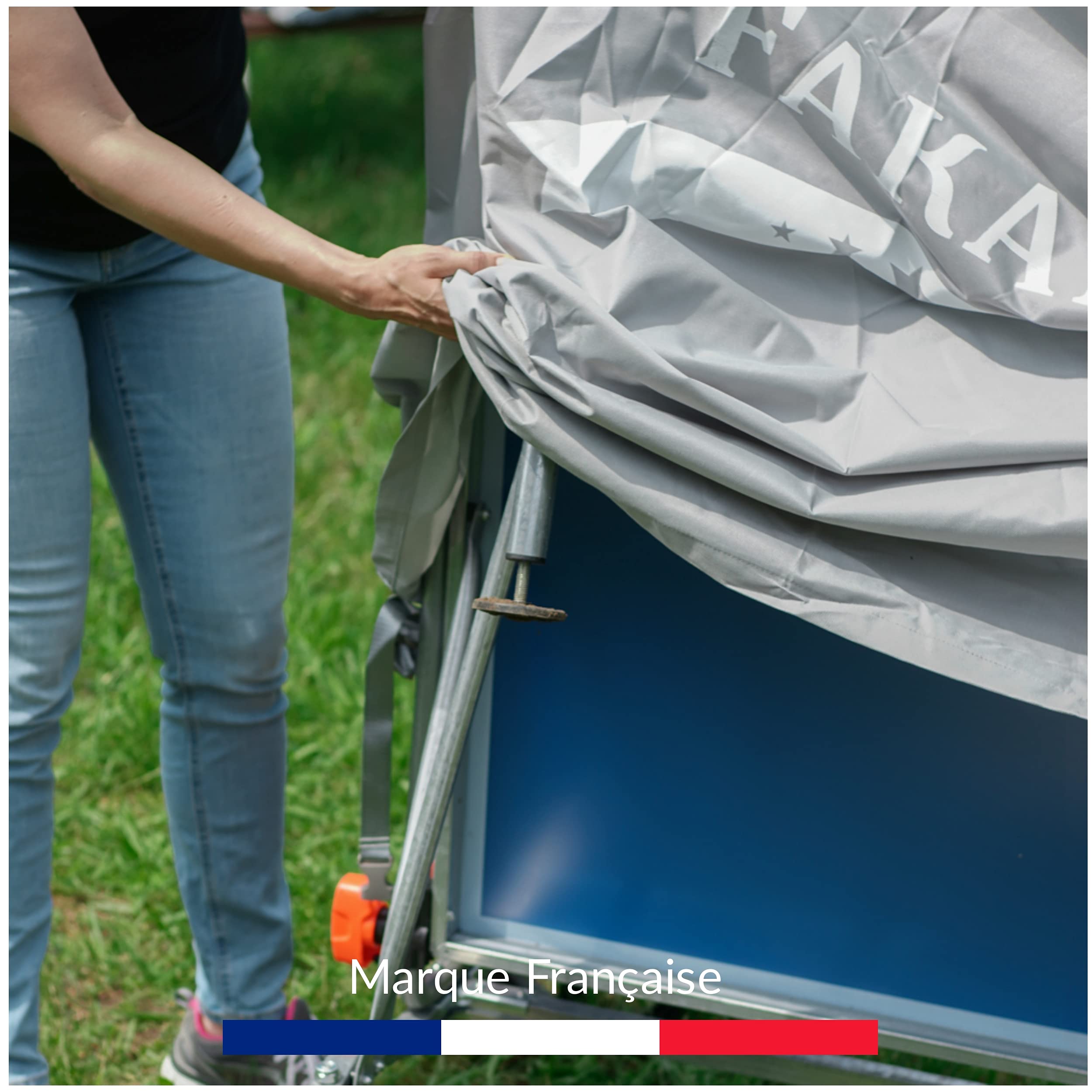 funda protectora de mesa de ping pong para exteriores, impermeable resistente al desgarro, al viento, al sol, a la lluvia y a la nieve, Anti-UV Protección PVC oxford 600 D, 160x85x135x26 cm