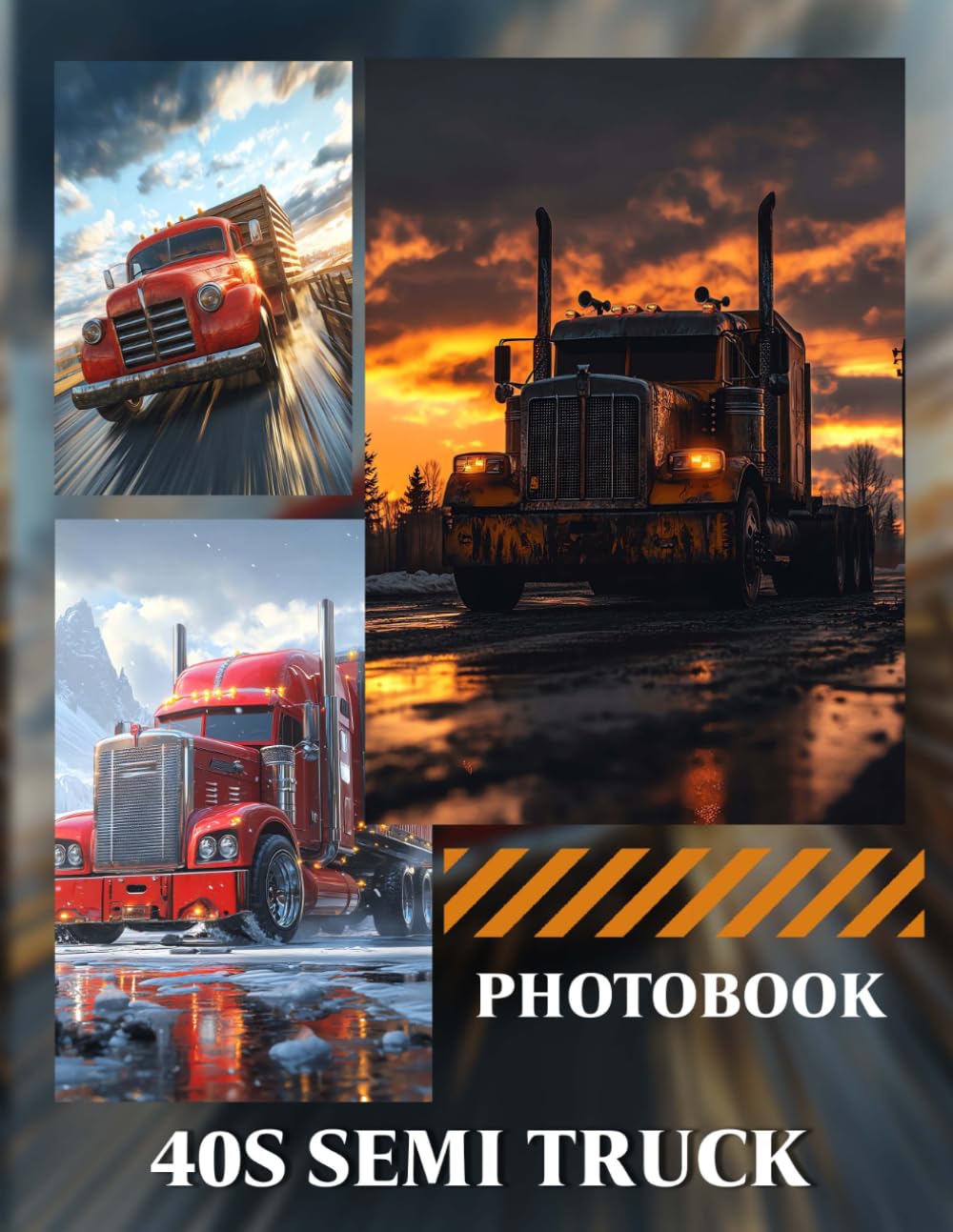 40s Semi Truck Photo Book: 40 Pages Of Vintage Big Rig Images Featuring Classic Trucking And Old-Fashioned Transport Scenes