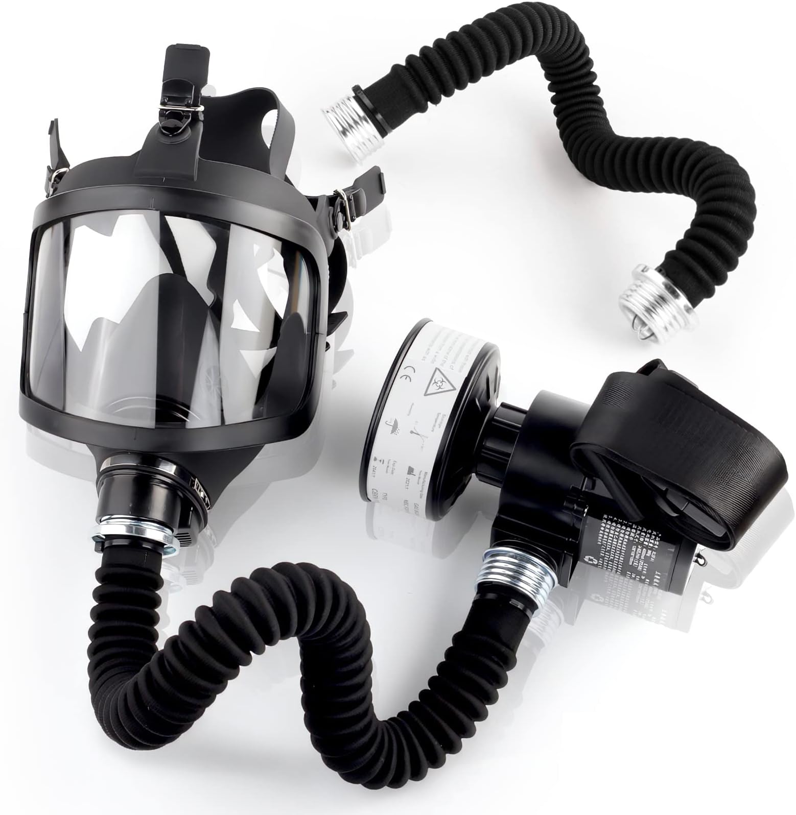 HANUU Gas Masks Survival Nuclear and Chemical, Gas Mask with 40mm Activated Carbon Filter