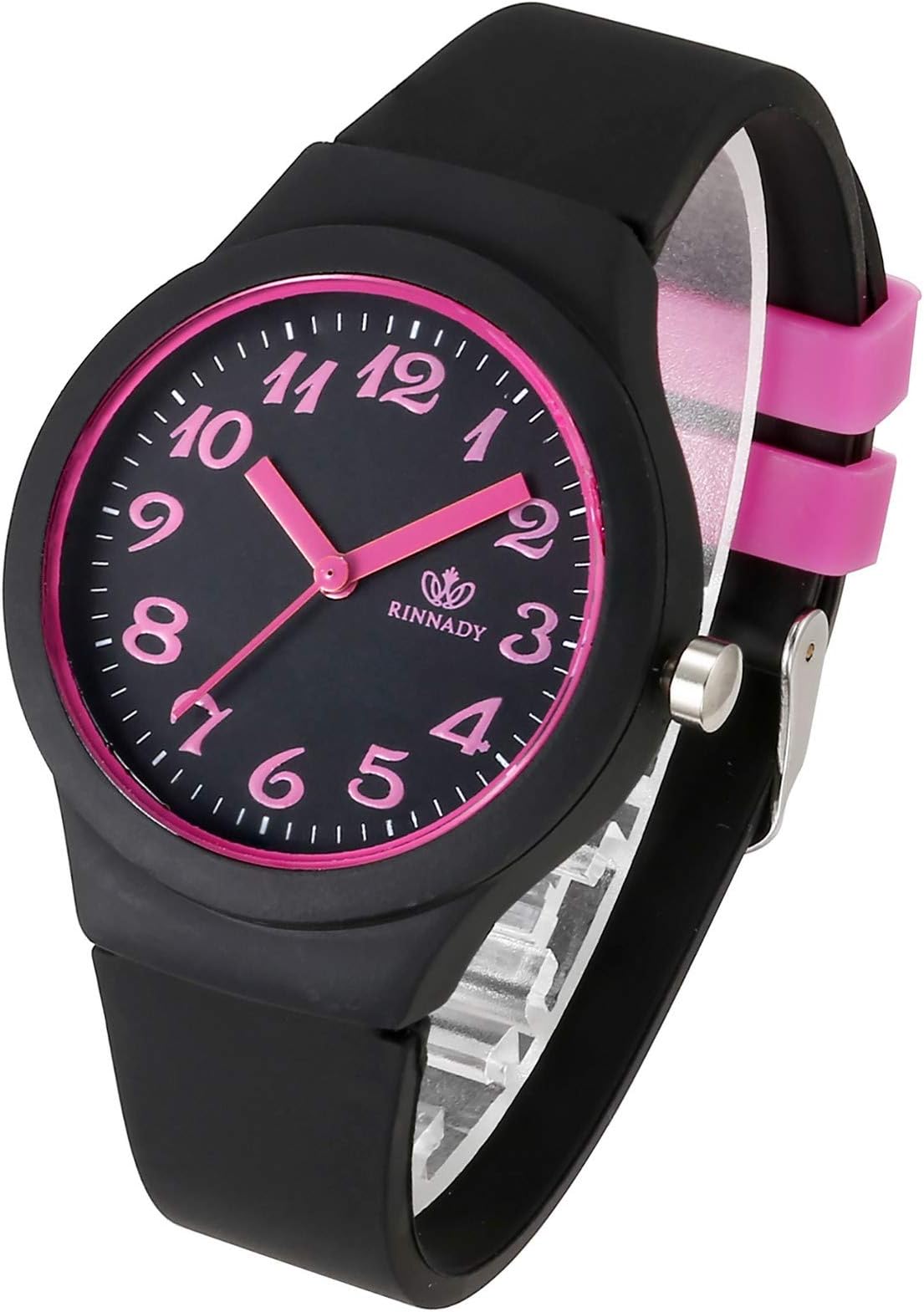 Womens Silicone Analog Quartz Wrist Watches Fashion Casual Colorful Sport Rubber Jelly Watch with Classic Arabic Numerals