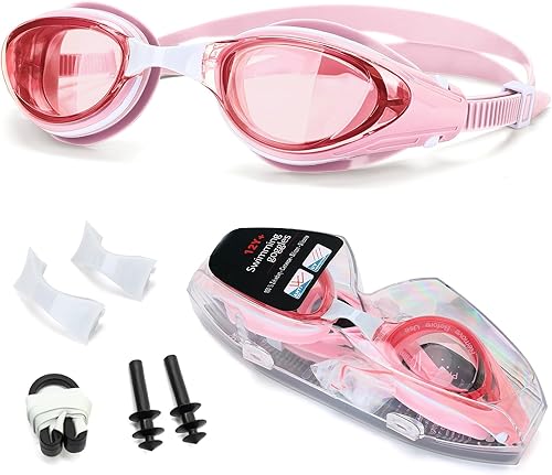 Miniatura 9 de iGym Gafas de natación de corta vista, gafas de natación ópticas para miope, antivaho con protección UV, hebilla ajustable para mujeres y hombres