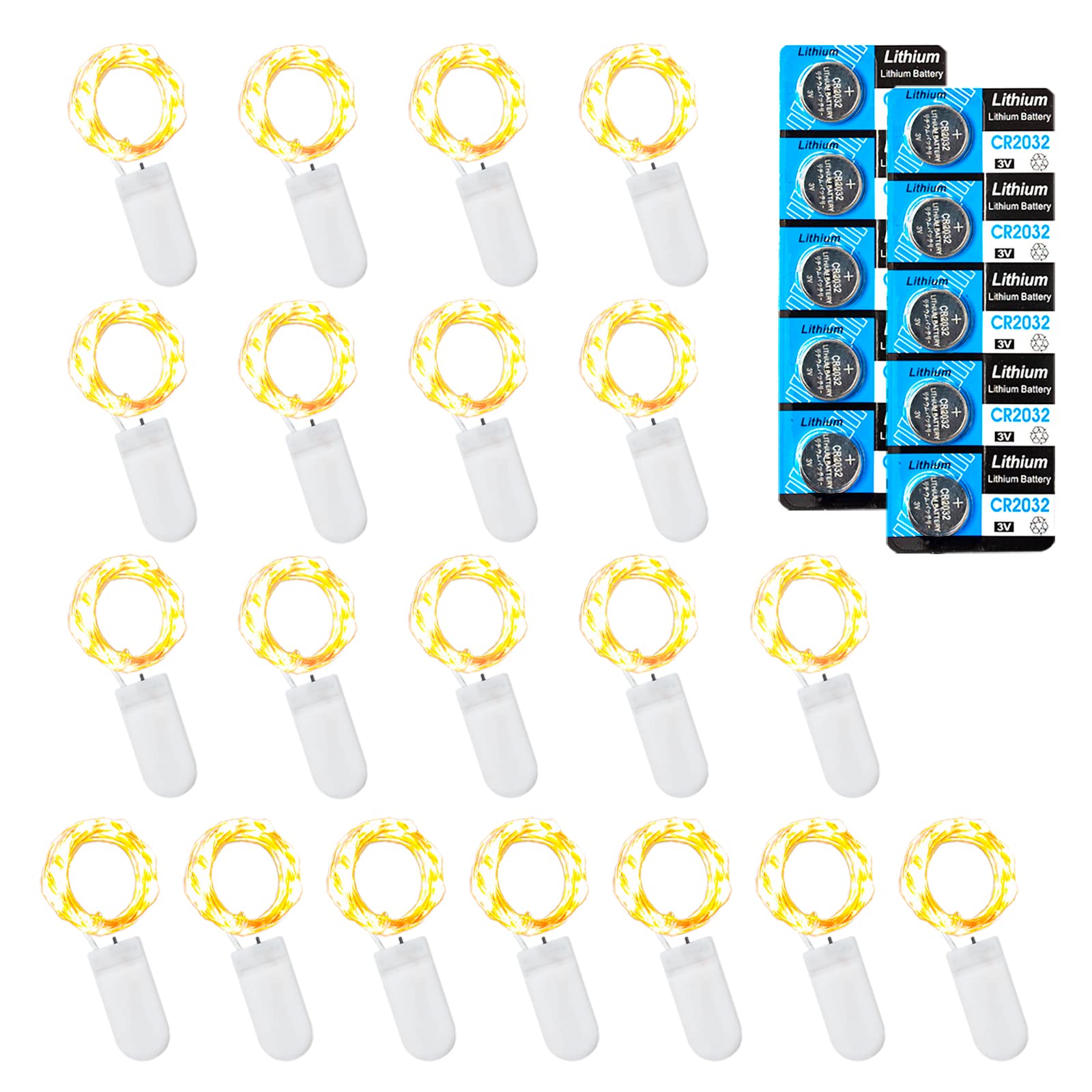 Etinga 20 Pack 3.3Ft 10LED Fairy Lights