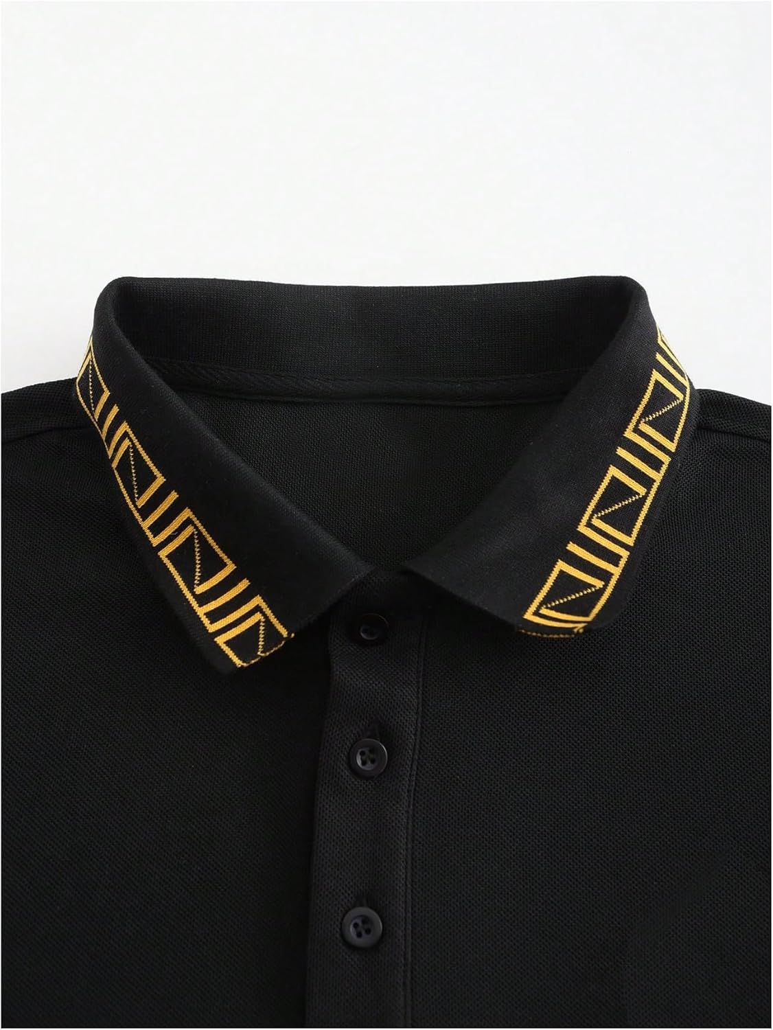 Men's Collared Neck Half Button Golf Shirts Short Sleeve Work Shirt Casual Performance Tops - Image 4