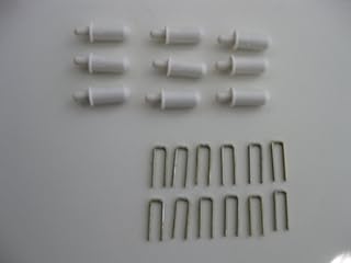 Plantation Shutter Repair Kit : 15 Spring Loaded Pins + 15 Tilt Rod Louvers Staples