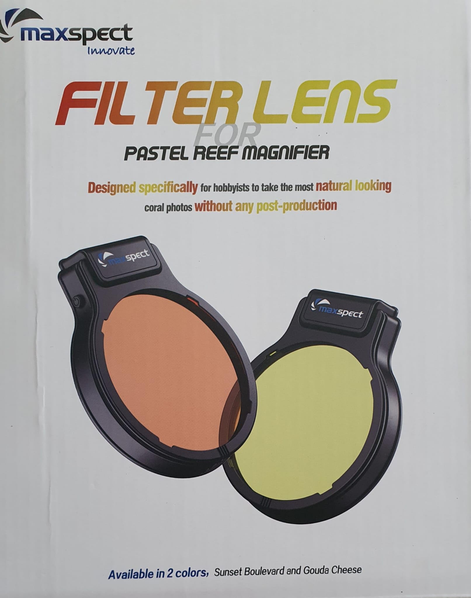 Maxspect Pastel Reef Magnifier Standard - Lente d'Ingrandimento con LED + filtri in 2 Colori - per osservazione Coralli in Vasca Acquario Marino Reef barriera