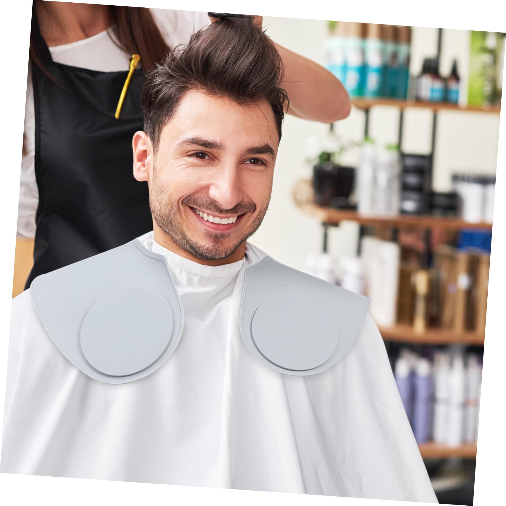 minkissy Capa de Silicona para Teñir el Cabello para Peluquería y Salón | Protege la Ropa Frente a Salpicaduras de Tinte, Acabado Resistente a Manchas, Uso en Beauty Parlors