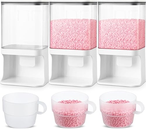 Miniatura 1 de Layhit Dispensador de perlas potenciadoras de aroma, dispensador de detergente para ropa, montado en la pared, contenedor para cuentas de