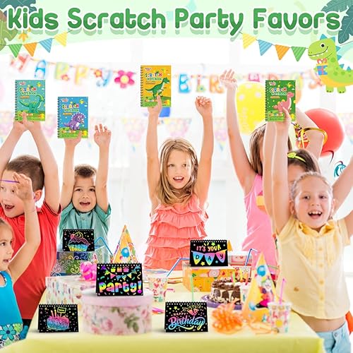 Miniatura 3 de Juego de papel de dibujo para rascar 117 piezas de arte mágico para rascar arcoíris para niños de 3 a 12 años kit de suministros de manualidades