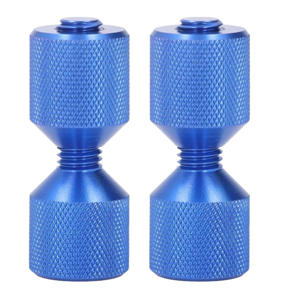 Zcfhovcsq Blue 2 Hole Flange Alignment Pins Set 2Pcs Aluminium 1-1/8In For 1/2-14 Asme 150Lb Flanges Golden(Blue)