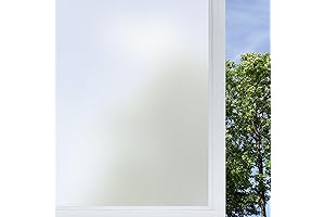 vivinin Frosted Glass Window Film,17.3x118.1 Inches Privacy Film Anti Uv