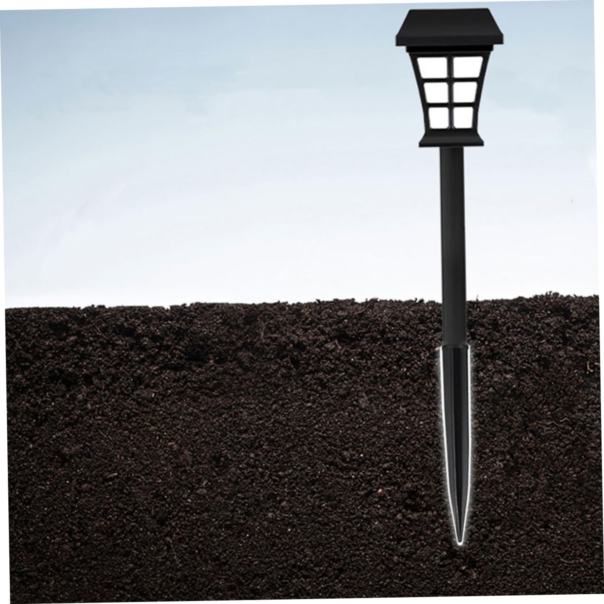 BCOATH Solar Garden Lights Replacement Parts Ground Stake Landscape Light Stake Extension Pole Set