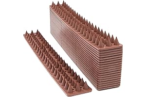 20 Pack 20 Ft. Fence Spikes | Effective Protection for Deter Birds...
