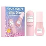 Glow & Go Summer Makeup Prep Essentials Kit - Skincare Set with Full Size Korean Sunscreen with SPF 45 & Travel Size Niacinamide Dew Drops Face Serum (2 Count)