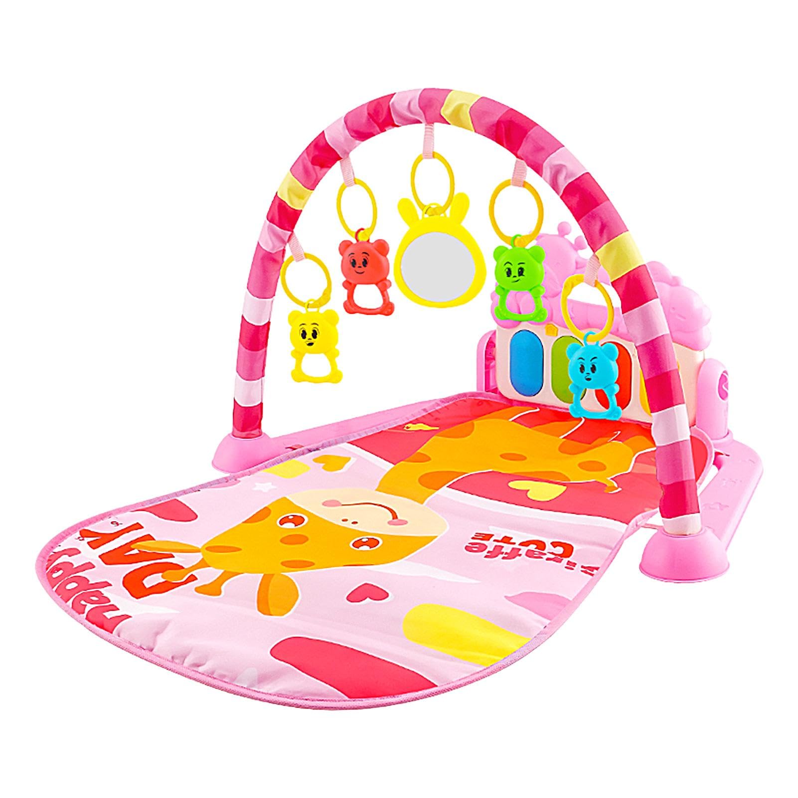 Manta De Juegos Bebe, Gimnasio Infantil Bebe Evolutivo, Gimnasio Manta Actividades, Alfombra Piano Gimnasio Para Bebés Con Accesorios, Luces Y Sonidos, Juguete Regalo Para Bebés Recién Nacidos