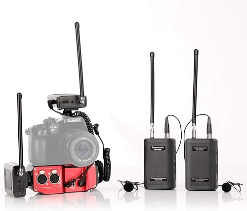 Miniatura 5 de Saramonic SR-WM4C - Micrófono inalámbrico para cámara réflex digital Canon, Nikon, Sony, Sony, Panasonic, DV y videocámaras, 4 canales, VHF