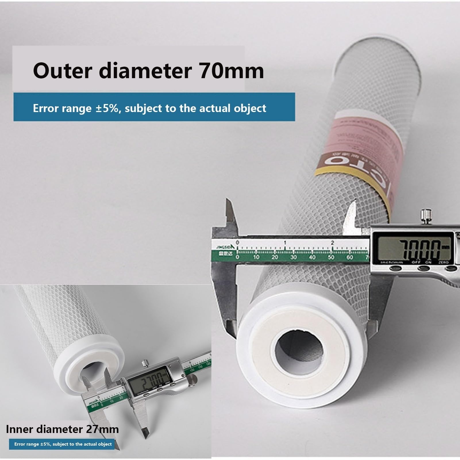 Filtr węglowy CTO 20" x 2,5", 4 szt. wkładów wymiennych, do systemu filtracji wody w całym domu i wody komercyjnej