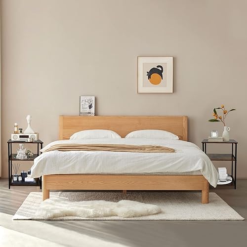 NO MORE TAG ECOMEX - Estante industrial de 3 niveles, organizador de madera con marco de metal, estante de almacenamiento de flores para sala de