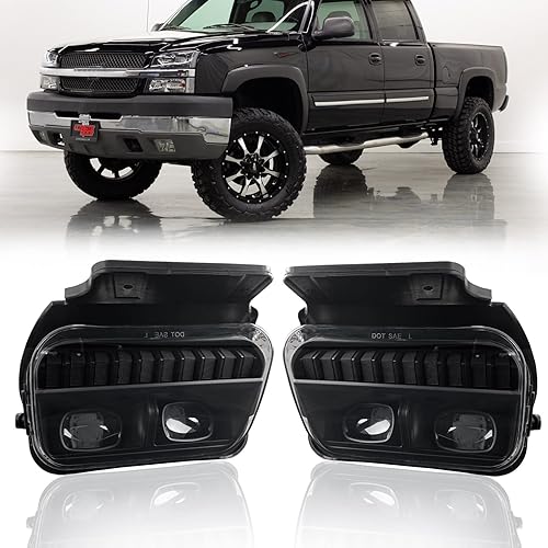Miniatura 2 de Luces antiniebla compatibles con Chevy Silverado 2003 2004 2005 2006 2007 todos los modelos  2002 2003 2004 2005 2006 lámpara antiniebla 1 par de