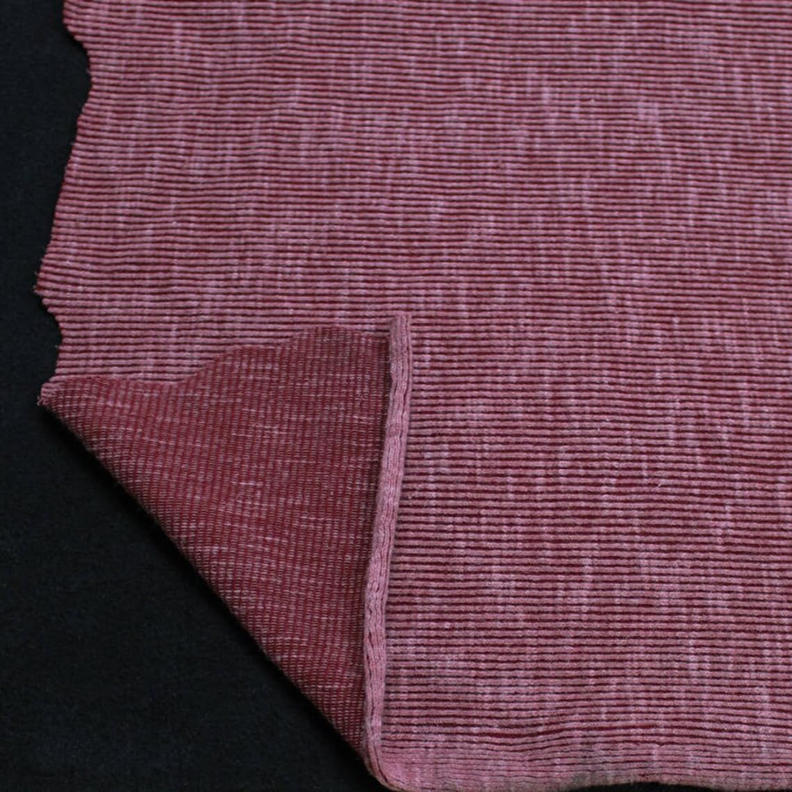 4-Way Stretch Heavyweight 2X1 Knit Rib Sand Wash Poly Cotton Spandex, Apparel Fabric, DIY Projects