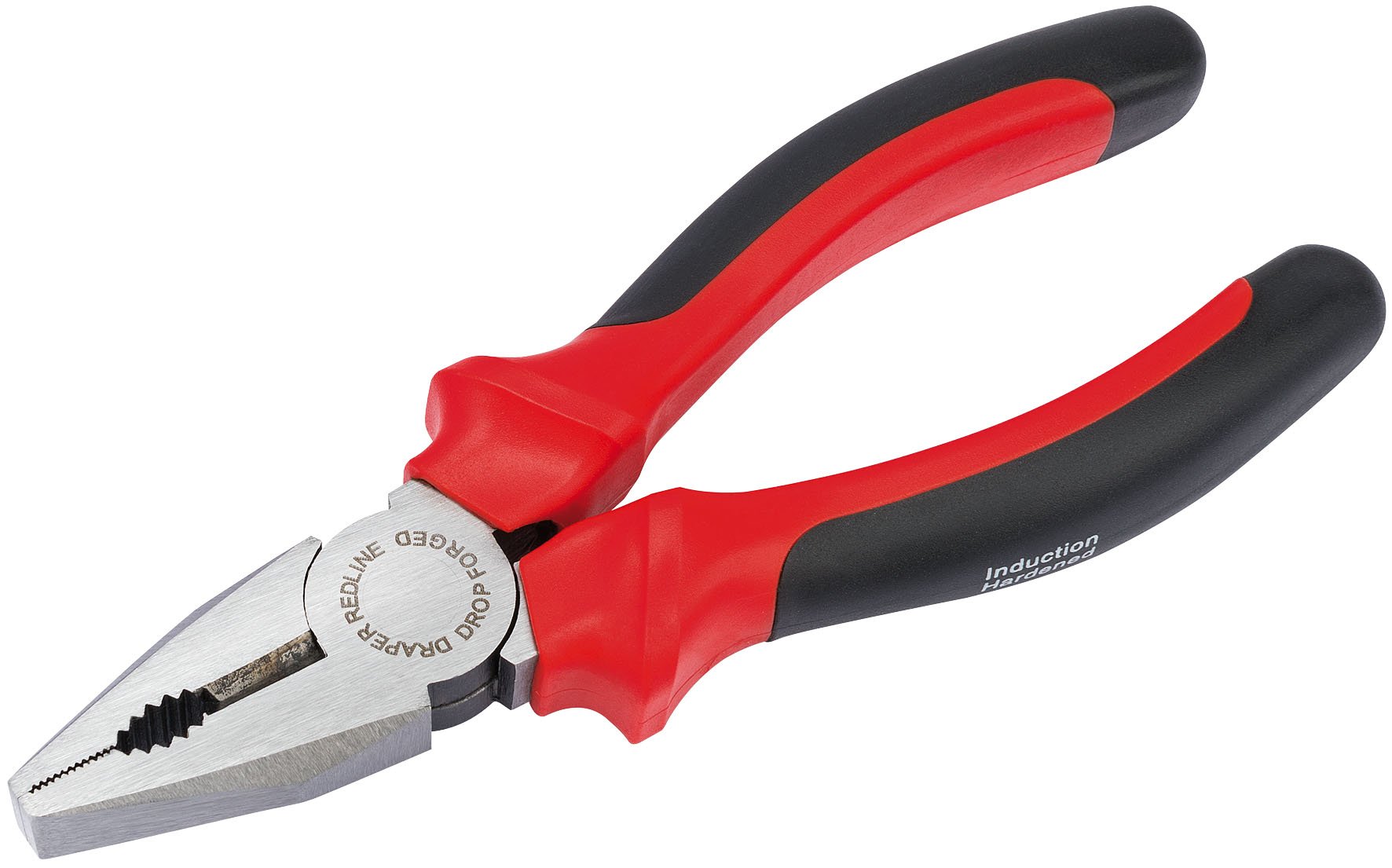 Draper Redline 67925 160 mm Combination Pliers with Soft Grip Handles , Black/Red