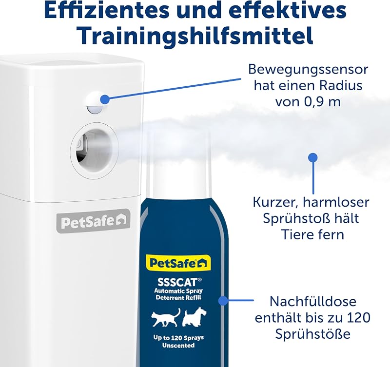 PetSafe automatikus távolságtartó spray macskáknak és kutyáknak, bútorvédelem
