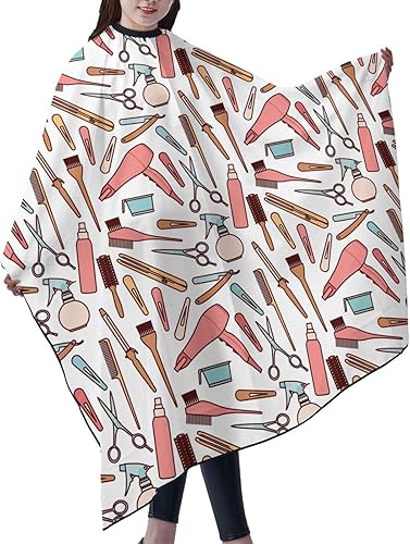 Miniatura 2 de Capa de peluquería impermeable personalizada, añade tu texto fotográfico, capa personalizada de peluquería para hombres, capa de corte de pelo