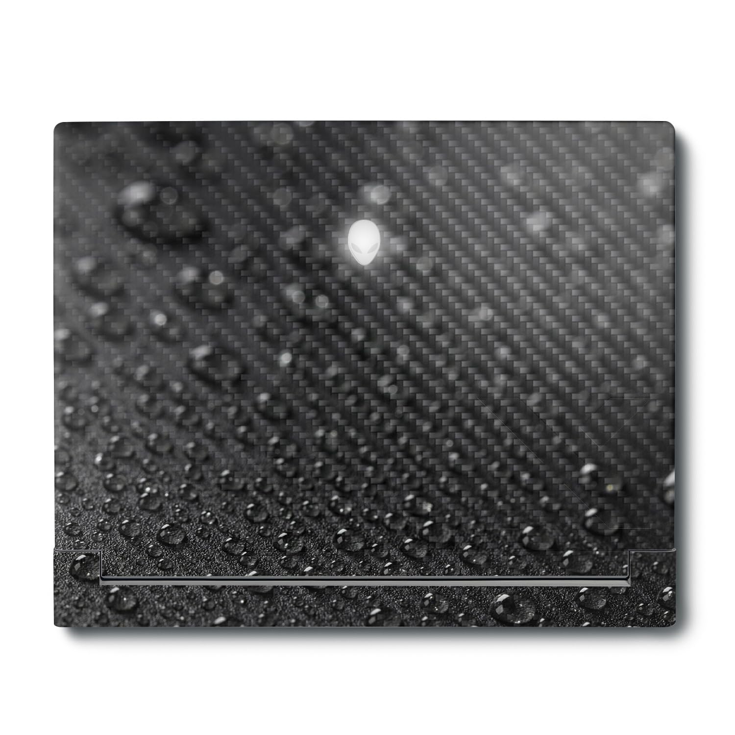 MightySkins Carbon Fiber Skin Compatible with Alienware X16 R1 (2023) Full Wrap Kit - Dewdrop | Protective, Durable Textured Carbon Fiber Finish | Easy to Apply &amp; Change Styles | Made in The USA