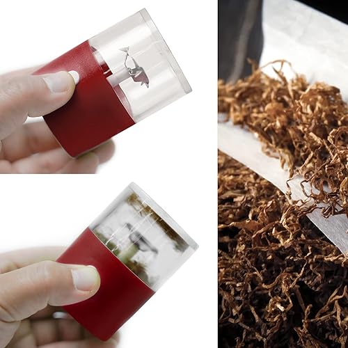 Miniatura 5 de Molinillo eléctrico de aluminio para hierbas y tabaco, trituradora de galletas, molinillos de humo de especias, 1 PC (rojo)