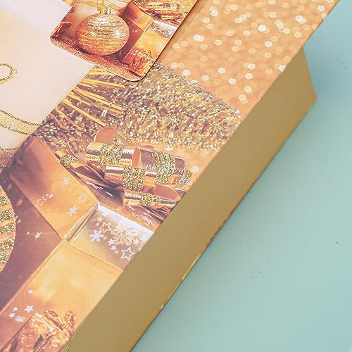 Miniatura 3 de lilymelon Bolsas de regalo de tamaño mediano con papel de seda para fiestas, bodas, baby shower, Navidad, cumpleaños, 7 x 4 x 9 pulgadas