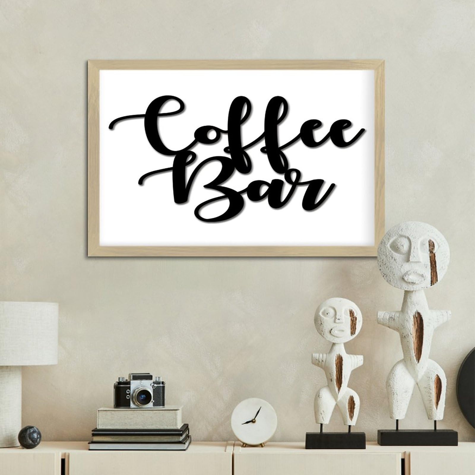 Targa In Legno Personalizzata Per Bar E Amanti Del Caffè - Scritta Coffee & Wine, Disponibile In 3 Misure - 2