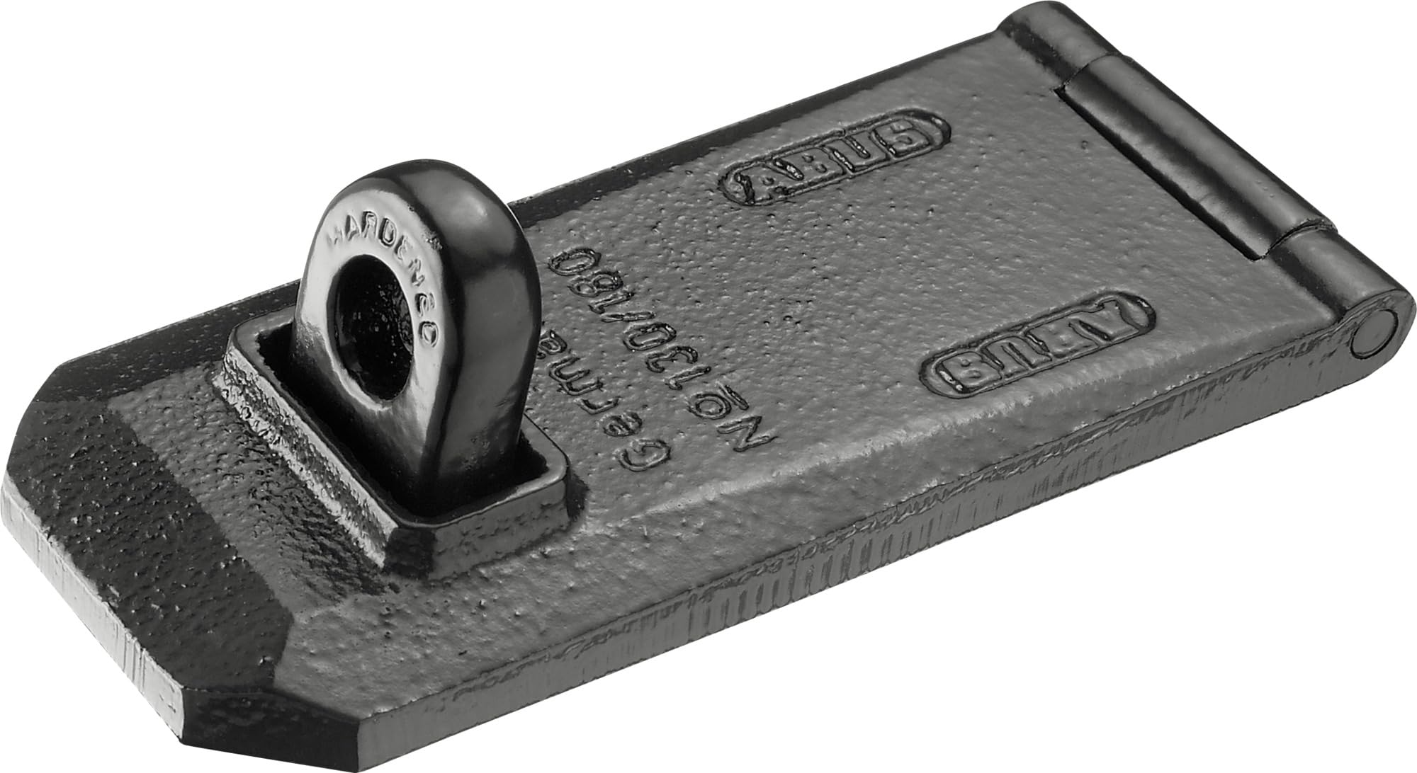 ABUS Scharnierende overval 110/155 - voorziening voor hangsloten - voor dichtslaande deuren en hoekoplossingen - 02994 - ABUS-veiligheidsniveau 8 - zilverkleurig ABUS Scharnierende overval 110/155 - voorziening voor hangsloten - voor dichtslaande deuren en hoekoplossingen - 02994 - ABUS-veiligheidsniveau 8 - zilverkleurig