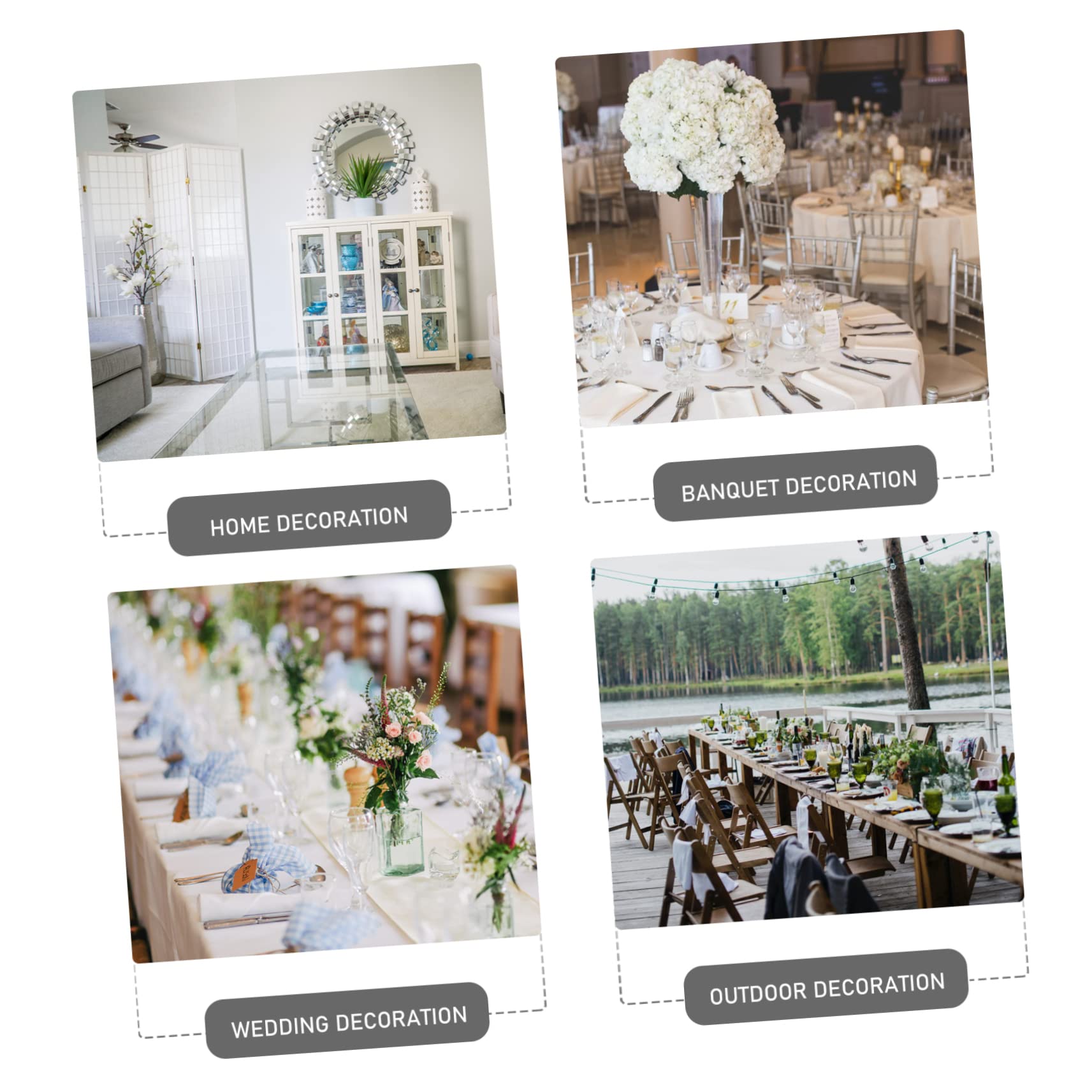 VICASKY 4pcs Artificial Dried Antler Tree Branches Creative Faux Branches for Home Decor for Halloween Christmas Decorations Crafting Vase Filler Accent Deep