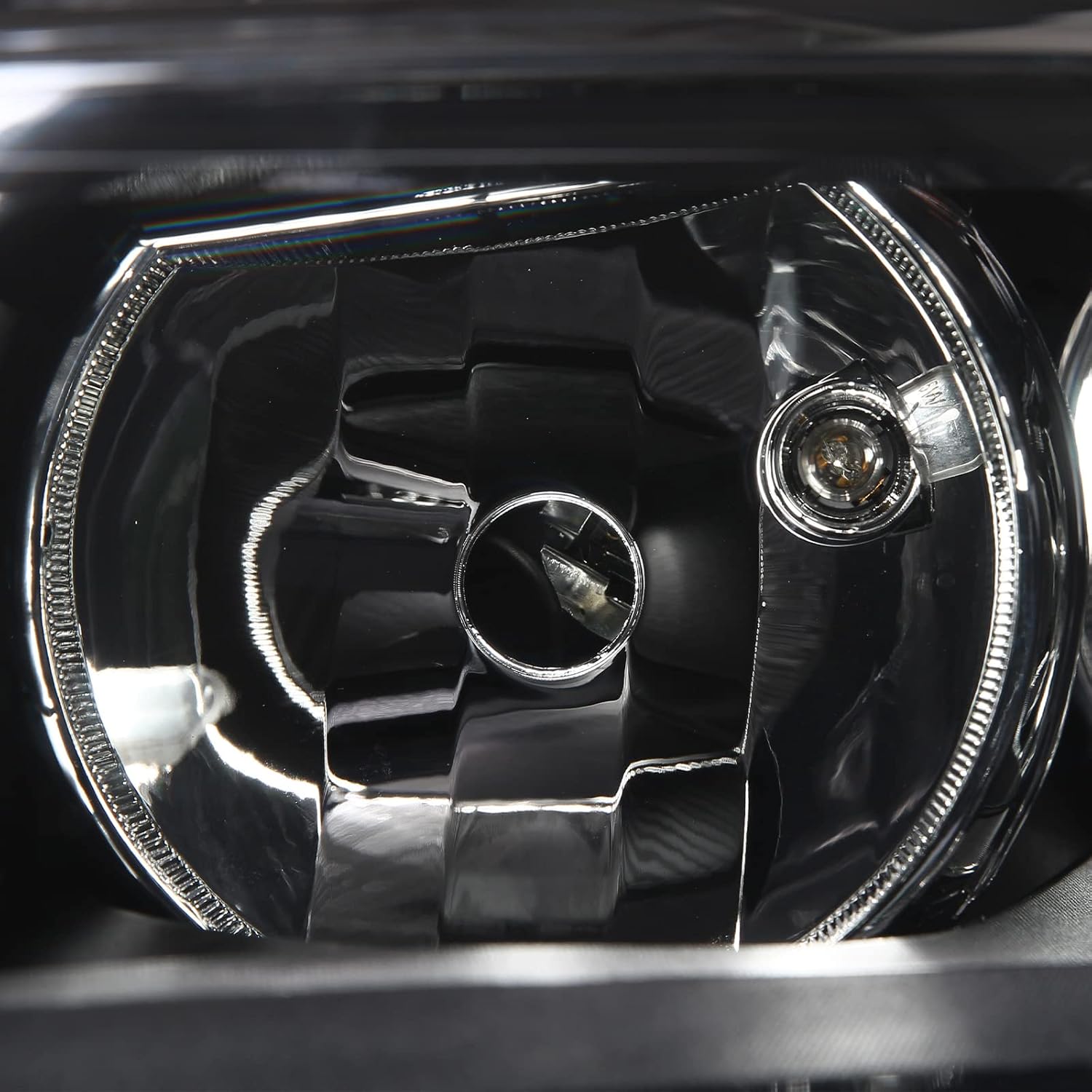 Headlights Assembly Compatible with 11-18 Volkswagen Jetta MK6 Head Lamp Halogen Model Replacement Black Housing Amber Corner