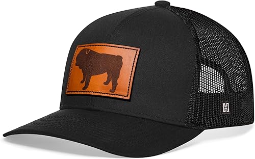 Miniatura 8 de HAKA Shiba Inu - Sombrero de camionero de cuero para perro, sombrero para exteriores para hombres y mujeres, gorra de béisbol ajustable, malla
