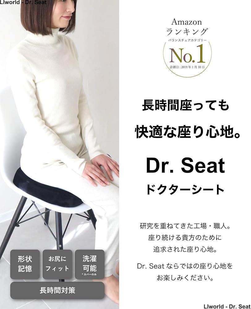 クッション・座布団 D.R Amazon.co.jp: LIworld Dr. Seat GX 低反発クッション 腰 椅子
