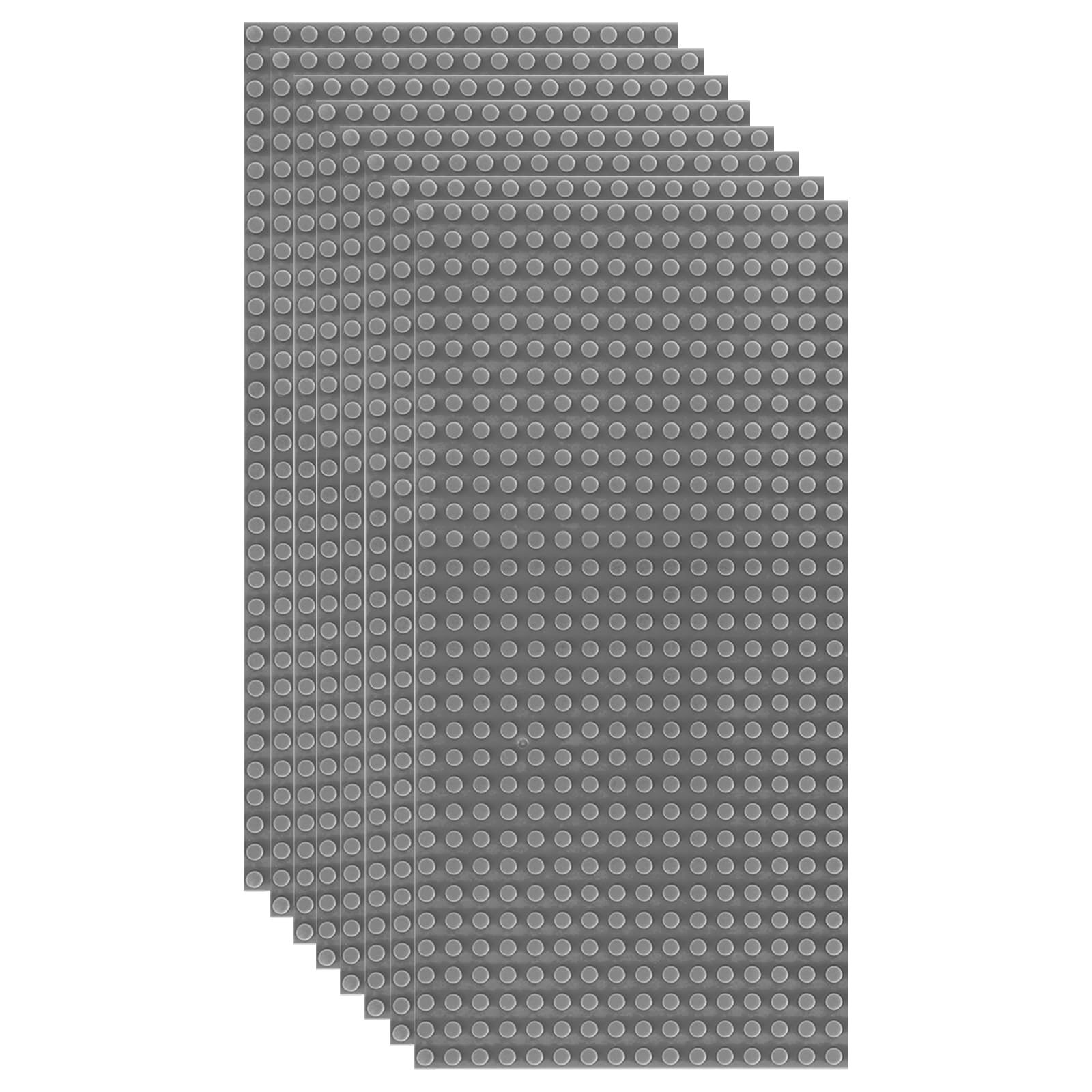 WYSWYG – Lot De 6 Plaques De Base 25x25 Cm Pour Blocs De Construction, Compatibles Grandes Marques, Blanc